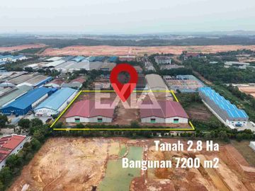 dijual Gudang 7200 M2 tanah 2.8 Ha Taiwan Industri Batam