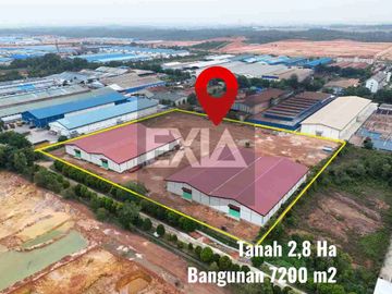 dijual Gudang 7200 M2 tanah 2.8 Ha Taiwan Industri Batam