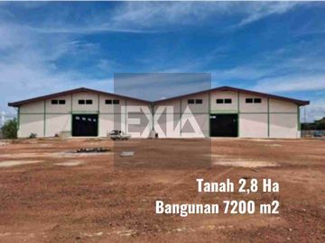 dijual Gudang 7200 M2 tanah 2.8 Ha Taiwan Industri Batam