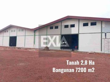 dijual Gudang 7200 M2 tanah 2.8 Ha Taiwan Industri Batam