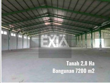 dijual Gudang 7200 M2 tanah 2.8 Ha Taiwan Industri Batam