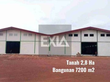 dijual Gudang 7200 M2 tanah 2.8 Ha Taiwan Industri Batam