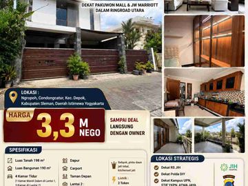Rumah Mewah Full Furnish Dekat Pakuwon Mall & RS JIH Condongcatur Sleman