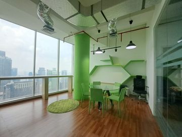 Sewa Kantor Semi Furnish 191 m2 di AXA Tower Kuningan City