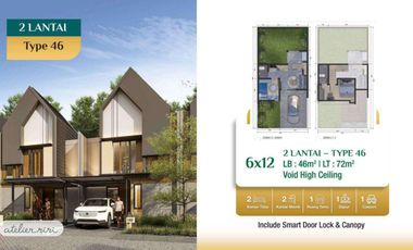 The Ayarahill Tipe 46: Rumah 2 Lantai Modern, Nyaman untuk Keluarga Muda