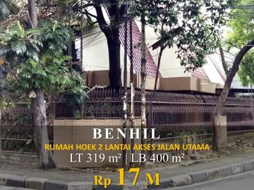 Dijual Rumah Benhil 400m2 2 Lantai Bebas Banjir SHM