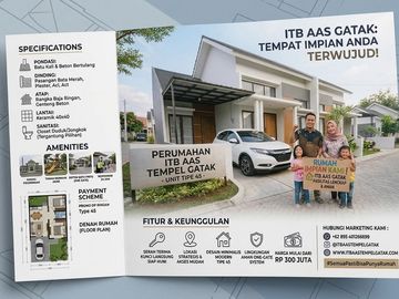 dijual rumah tipe 36/80 hunian nyaman bisa proses KPR dp 0%