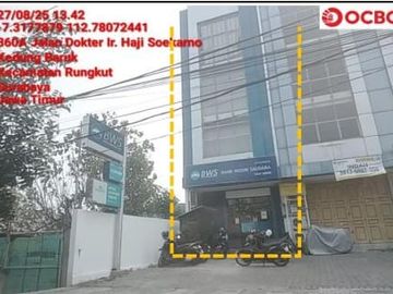 LUAS 135M2!! DIJUAL RUKO (4 LANTAI) VIA LELANG DI JALAN MERR SURABAYA (RUKO JL. IR. H. SUKARNO)