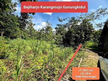 Jual tanah Murah pekarangan dekat Kota Wonosari Gunungkidul strategis