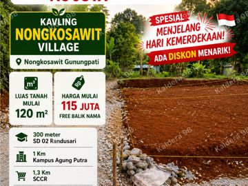 Kavling SHM Gunungpati Semarang Dekat Kampus Agung Putra & Unwahas Mulai Rp115 Juta!
