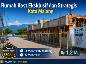 Kost 10 Kamar Full AC Merjosari Malang – Lokasi Favorit Mahasiswa