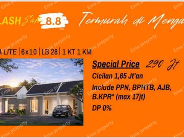 New minimalis tanpa DP .. rumah di Maharaja Residence Menganti Gresik