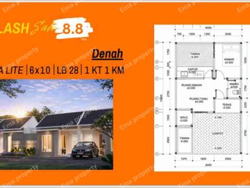 New minimalis tanpa DP .. rumah di Maharaja Residence Menganti Gresik
