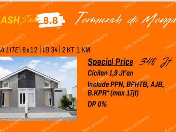 New minimalis tanpa DP .. rumah di Maharaja Residence Menganti Gresik