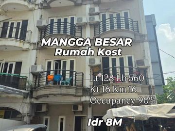 Rumah Kost Mangga Besar 16 Kamar Taman Sari Jakbar