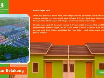 GRAND MAJA RESIDENCE - RUMAH SUBSIDI TERMURAH DI MAJA - DEKAT STASIUN