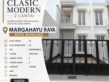 Rumah baru ready stock 2 lantai di Komplek Margahayu Raya, Kota Bandung