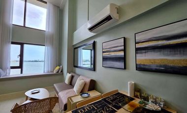 For Rent: Brand New Unit Fully Furnished 1 Bedroom Loft at Mandani Bay Suites Tower 2 by HTLand, Inc., Mandaue - 47sqm.