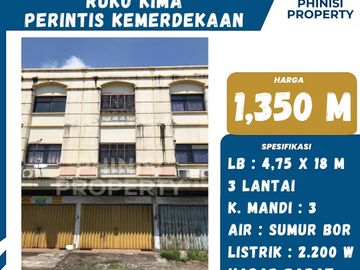 DIJUAL Ruko dekat Kima di Jalan Perintis Kemerdekaan
