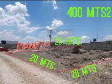 Terreno en venta en Tequisquiapan | 400 m² en esquina, frente al fraccionamiento Vista Alta y a solo 5 minutos del centro