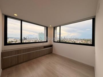 Renta Departamento Tipo Loft en Juriquilla Santa Fe 1 Recamara 2 Baños Estudio y Terraza