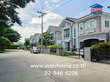 Two-story detached house, 43 sq.wah, Neo Home Ratthanathibet-Ratchaphruek Village, near Central Westgate, located on Bang Kruai-Sai Noi Road, Ratthana