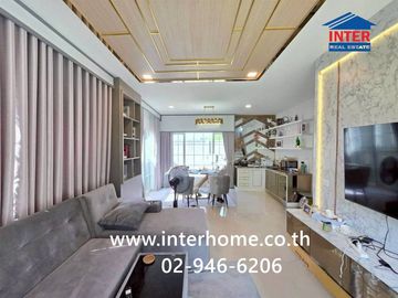 Two-story detached house, 43 sq.wah, Neo Home Ratthanathibet-Ratchaphruek Village, near Central Westgate, located on Bang Kruai-Sai Noi Road, Ratthana