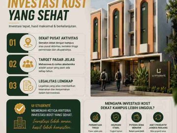 Rumah kost dekat kampus UI DEPOK