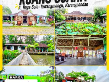 Disewakan Ruang Usaha Estetik Konsep Alam Luas Istimewa di Jl Raya Solo-Tawangmangu Karangpandan Karanganyar