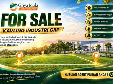 Kavling Komersial Kawasan Griya Idola Industrial Park Cikupa dekat tol