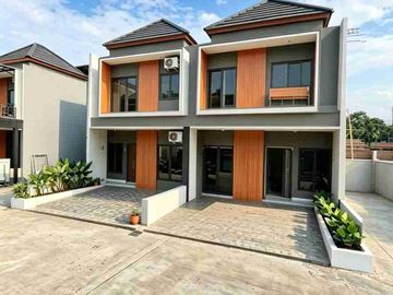 Rumah dijual dalam cluster mewah lokasi pinggir jalan raya utama kampung sawah KPR dibantu sampai tuntas DP suka2