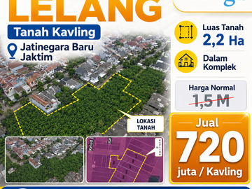 Kavling Siap Bangun Murah di Jatinegara Baru, Cakung, Jakarta Timur