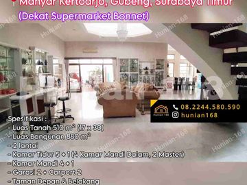 Rumah Ruko Raya Manyar Kertoarjo Kertoadi Kertajaya Indah Bonnet Dharmahusada Gubeng Surabaya Timur