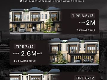 CLUSTER CASTILO TERRAVIA BSD CITY ! 1,99MAN AJA KPR FREE 10% DP CUKIP UTJ ANGS 10JUTAAN