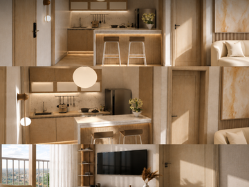 Premium Family Room 2Br High Floor Golden Prima Residence Medan