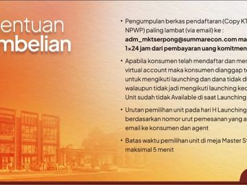 Terbaru! Strozzi Commercial By Summarecon Ruko 3Lantai New Premium Lokasi