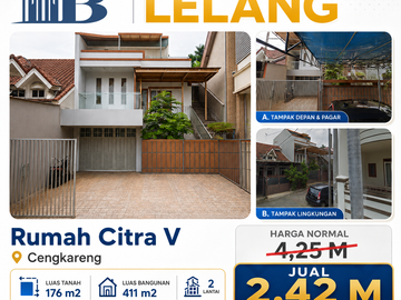 Rumah 3 Lantai di Citra 5 Kalideres – Harga Lelang Murah, Hemat Rp 1,2 Miliar dari Pasaran!