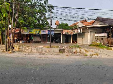 Lahan komersial hook 1.75 M luas tanah 234 m utk usaha cafe cuci mobil motor bangun rumah strategis pinggir jalan di pekayon dekat apartemen lagoon