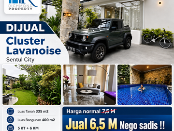 Jual Cepat  Cluster Lavanoise, Sentul City Lokasi Strategis Siap Huni