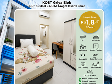 Cari Kost Nyaman? Griya Elok Siap Ditempati! Sewa Kost Campur Hanya 1,8 JT/bulan Sangat Strategis Book Now!!