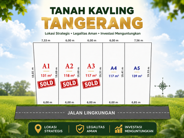 Kavling Dijual Legok Dekat Alun-Alun, Hanya 1 Jt-an SHM