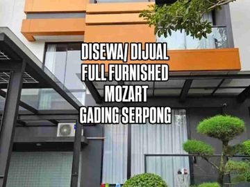 DISEWA DIJUAL RUMAH CANTIK FULL FURNISHED MOZART SYMPHONIA GADING SERPONG