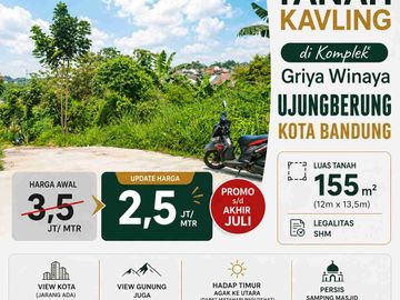Dijual cepat tanah Kavling di Komplek Griya Winaya Ujungberung, Bandung
