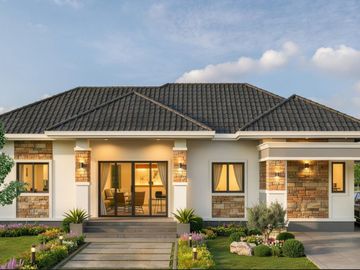 Two Brand-New 3-Bedroom Homes Under Construction, For Sale in Peaceful Ban Lueam, Udon Thani, Thailand