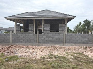 Two Brand-New 3-Bedroom Homes Under Construction, For Sale in Peaceful Ban Lueam, Udon Thani, Thailand