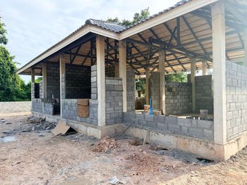 Two Brand-New 3-Bedroom Homes Under Construction, For Sale in Peaceful Ban Lueam, Udon Thani, Thailand