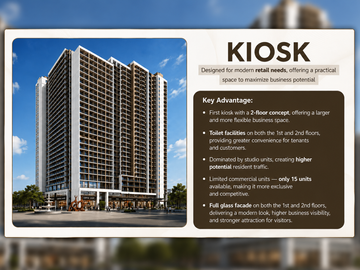 KIOSK PREMIUM 2 LANTAI DI PODIUM APARTEMEN HANYA 15 UNIT!