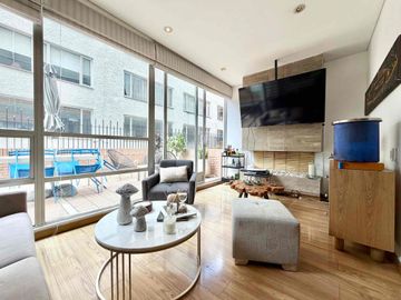 Exclusivo apartaestudio en venta en El Virrey con amplias terrazas privadas