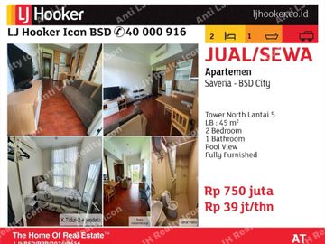 Apartemen Saveria 2 BR furnished