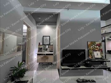 Dijual Apartemen Eastcoast Residence Interior Mewah 2BR Dijadikan 1 BR Tower Topaz Lt 16 Sebelah Hoky Pakuwon City Surabaya Timur